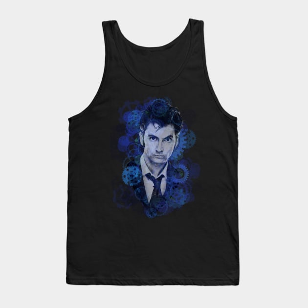 Splatter Tenth Doctor Tank Top by Redtide